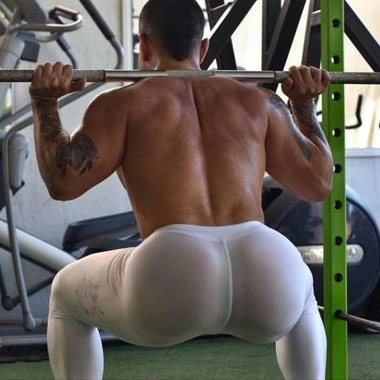 🎁Hot sale🔥Mäns sexiga ultratunna sportbottenstrumpor byxor