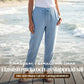 💕Ledig byxa i bomull och linne för kvinnor💕