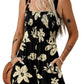 ⏰Hot Sale 49% rabatt💃Kvinnors sommar Fyrkantig halsringning Ärmlös Lös avslappnad kort Romper med smock
