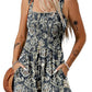 ⏰Hot Sale 49% rabatt💃Kvinnors sommar Fyrkantig halsringning Ärmlös Lös avslappnad kort Romper med smock