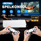 Svartvitt klassiskt hem retro dubbla spelpinnar - Återupplev arkadens era