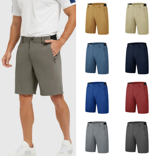 🏌️ 50 % RABATT! 👍 Casual golfshorts för män– Stretchigt Midjeband, Snabbtorkande⛳