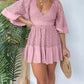 Open Back Lace Crochet Romper Dress-displays graceful figure!