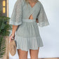 Open Back Lace Crochet Romper Dress-displays graceful figure!