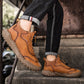 Handstickade casual sneakers i läder för män