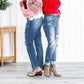 Tummy Cinching Faux Ripped Boyfriend Style Jeans (Köp 2 gratis frakt)