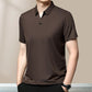 Hot Sale 49% OFF  Casual T-shirt för män med revers som andas och är rynkfri
