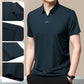 Hot Sale 49% OFF  Casual T-shirt för män med revers som andas och är rynkfri