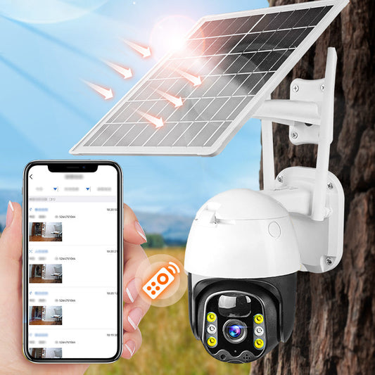 Smart trådlös solövervakningskamera  Gratis frakt