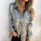 Casual Fashionable Lapel Shirt för kvinnor