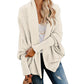 Långärmad stickad cardigan