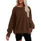 Oversized Sweatshirts med Rund Hals