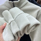 Premium pullover i alpaca fleece med halv dragkedja