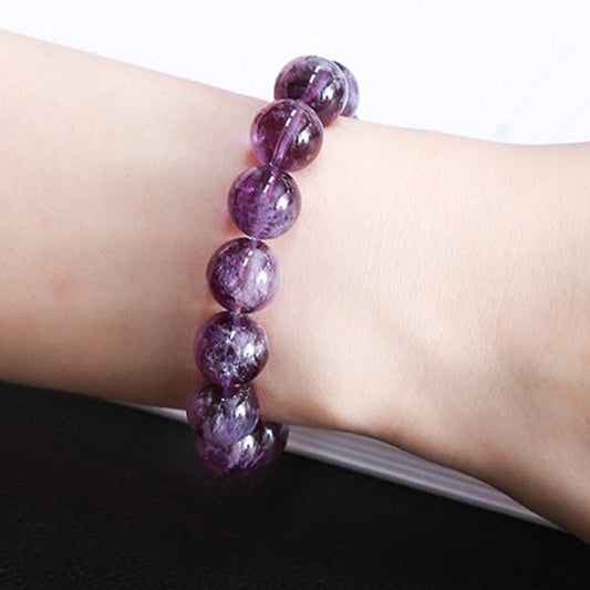 Women’s Purple Aynthetic Crystal Beaded Bracelet