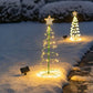 Solar Metal LED Julgran Dekoration Strängljus