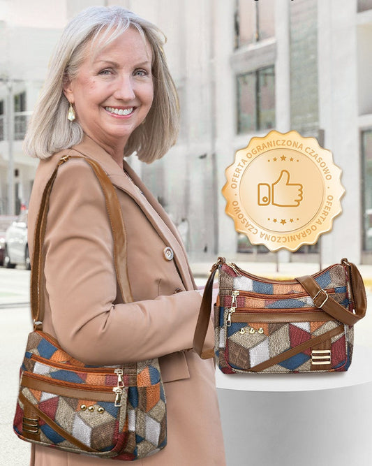 🔥Nytt mode PU mjukt läder färgmatchande axelväska👜