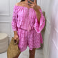 💝HOT REA💝Avslappnad kort V-ringad jumpsuit i spets för kvinnor