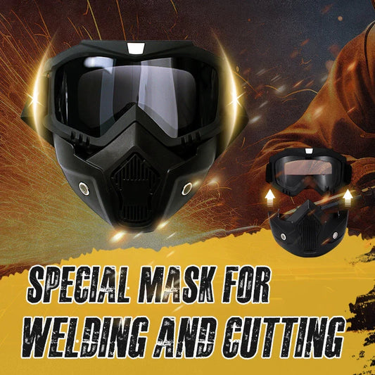Spesialmaske for sveising og kutting (Anti-glans, anti-ultraviolett stråling, anti-støv)