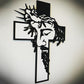 Jesus Kors Metallskylt Kristus Väggdekoration