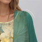 🌸Elegant 2-delat set: halvärmad blus + klänning