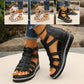 Wedge-sandaler med dekor av strass