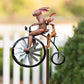 Vintage Cykelformad Vindsnurra i Metall