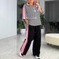 🌴Sommarspecialer💗Trendy randig topp och byxor för kvinnor (2-delad uppsättning)