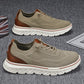 Andningsbara lätta stickade patchwork sneakers för herr
