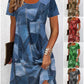✨Fritidsklänning för kvinnor med patchworkmönster