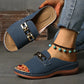 👡Ny 50% rabatt 💖✨Ortopediska sandaler med guldspänne