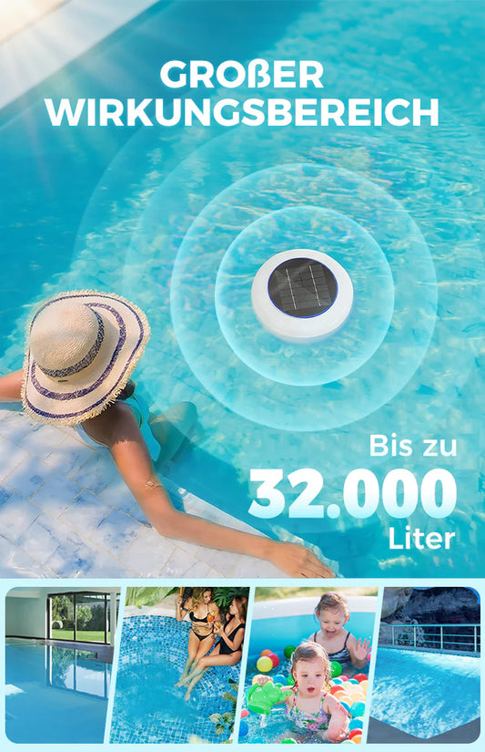 Kristallklar pool - utan kemikalier, med solenergi! 🌞SOLJONISERARE FÖR KRISTALLKLART VATTEN I POOLEN