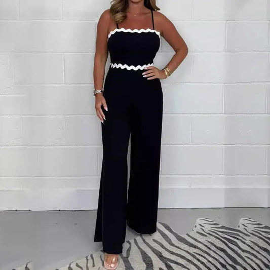 Elegant Sling Jumpsuit för kvinnor med inbyggd behå