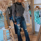 Elegant smal fit-top med Strass-detaljer