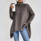 Damkläder Enfärgad turtleneck-tröja🎁Köp 2 och få fri frakt