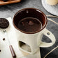 Keramisk chokladfonduemugg