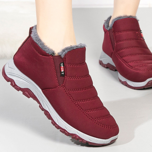 ❄️Vintermåste: Bekväma, varma slip-on-ankelstövlar för damer👢