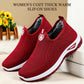 Kvinnors mysiga tjocka varma slip-on-skor
