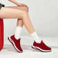 Kvinnors mysiga tjocka varma slip-on-skor