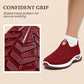 Kvinnors mysiga tjocka varma slip-on-skor