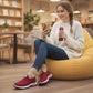 Kvinnors mysiga tjocka varma slip-on-skor