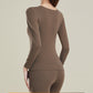 🍂Höstkampanj 50%💕Women's Thermal Underwear Set med hylla behå