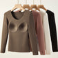 🍂Höstkampanj 50%💕Women's Thermal Underwear Set med hylla behå