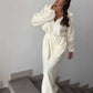 Mysig varm jumpsuit med dragkedja fram