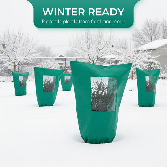 Vinterväxtskydd med dragkedja och dragsko – skydd mot frost