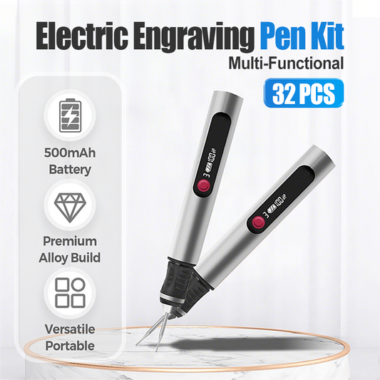 32 PCS Multifunktionell elektrisk gravyrpenna Ki