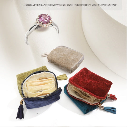 Mini resesmyckespåse med dragkedja