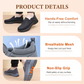 👟 50% RABATT NU! ✨ Ortopediska Andningsbara Slip-On-Sneakers för Män - Stödjer Sulgång med Minnesskuminsatser för Bekväm Heltidsanvändning 🏃‍♂️💨