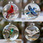 🐦 50% RABATT NU! ✨ Naturens Fågelglas-Sfäriska Ornament - Realistisk Fågeldesign med Väderbeständig Finish för Trädgård & Balkong 🌿🌟