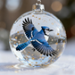 🐦 50% RABATT NU! ✨ Naturens Fågelglas-Sfäriska Ornament - Realistisk Fågeldesign med Väderbeständig Finish för Trädgård & Balkong 🌿🌟