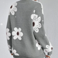🔥49% RABATT🔥Sweater med kammusslor och blommönster för kvinnor